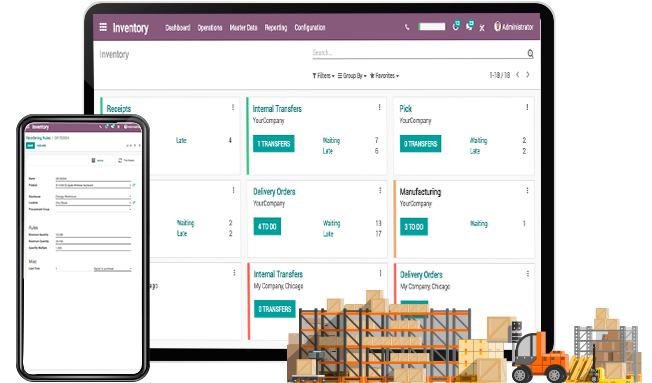 برنامج إدارة المخازن بنظام ERP